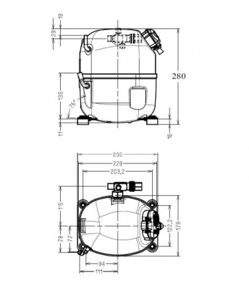 Motor monofazat Tecumseh LUnite AJ 2446 P-FZ